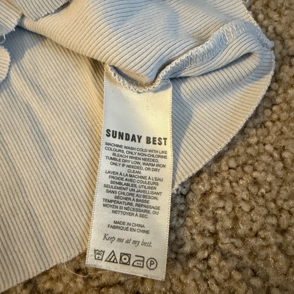 Sunday Best Cream Ribbed Cropped Tank - Picture 3 of 8